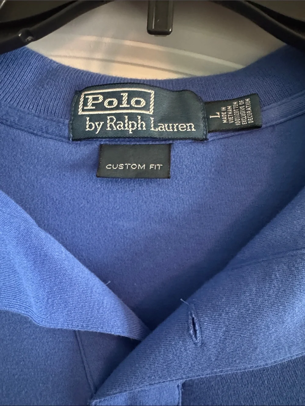 Ralph Lauren Blue Polo with Neon Green Pony